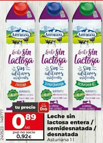 Dia Leche sin lactosa oferta
