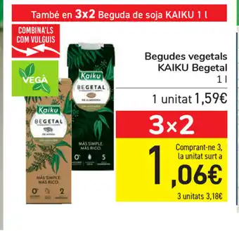 Carrefour Kaiku Begetal Begudes vegetals 1L oferta