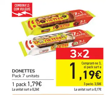 Carrefour Donettes, Pack 7 unitats oferta