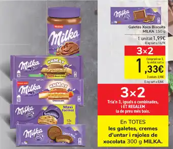 Carrefour Milka Galetes Xoco Biscuits 150g oferta