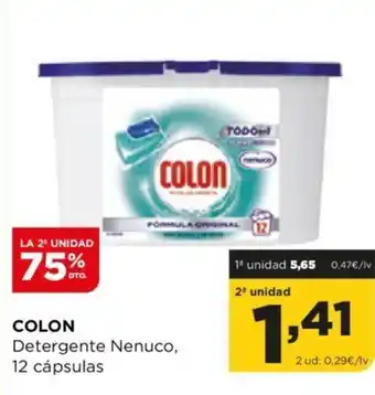 Alimerka COLON Detergente Nenuco, 12 cápsulas oferta