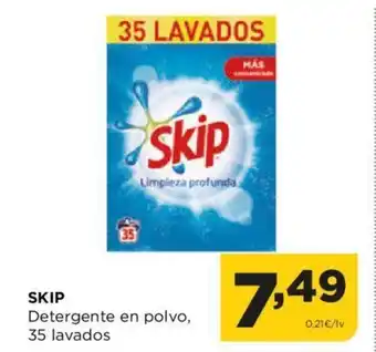 Alimerka SKIP Detergente en polvo, 35 lavados oferta