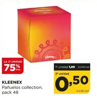 Alimerka KLEENEX Pañuelos collection, pack 48 oferta