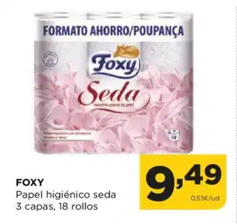 Alimerka FOXY Papel higiénico seda 3 capas, 18 rollos oferta
