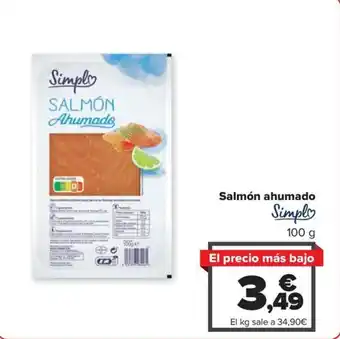 Carrefour Salmón ahumado oferta