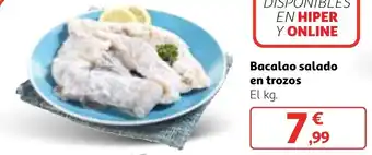 Alcampo Bacalao salado en trozos oferta
