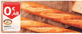 Alcampo BAGUETTE 250 g oferta