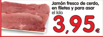 Alimerka Jamón fresco de cerdo en filetes y para asar oferta