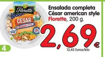 Alimerka Florette Ensalada completa César american style 200g oferta