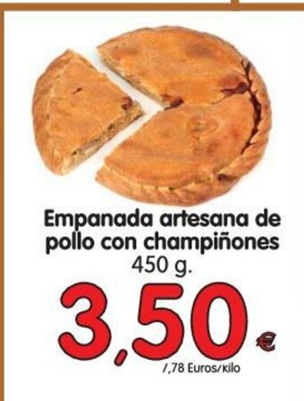 Alimerka Empanada artesana de pollo con champiñones 450g oferta