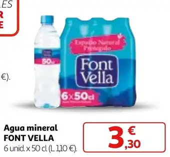 Alcampo Agua mineral FONT VELLA oferta