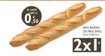 Cash Ecofamilia Pan Barra De Pan 340g oferta