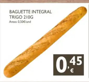 Cash Ecofamilia Baguette Integral Trigo 210g oferta