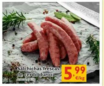 Cash Ecofamilia Salchichas frescas de cerdo duroc oferta