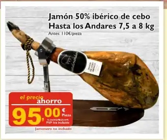 Cash Ecofamilia Jamón 50% ibèrico cebo Hasta los andares 7,5 a 8 kg oferta