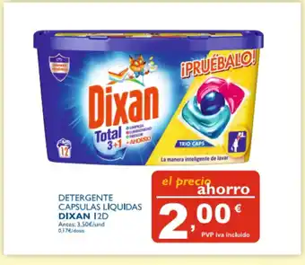 Cash Ecofamilia Dixan Detergente Capsulas Liquidas 12 D oferta