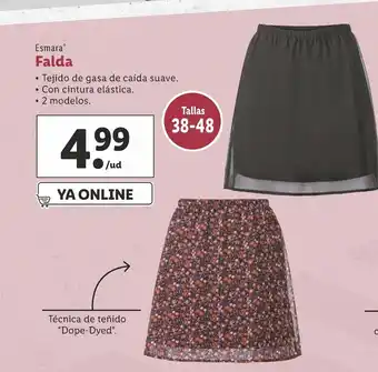 Lidl Esmara Falda Tallas 38-48 oferta