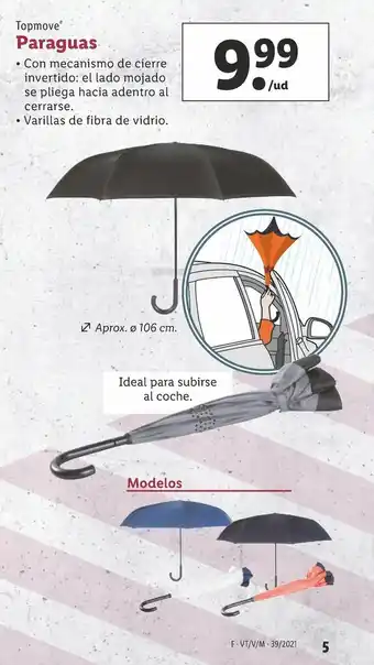 Lidl Topmove Paraguas oferta