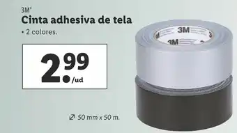 Lidl 3 M Cinta adhesiva de tela 2 colores oferta