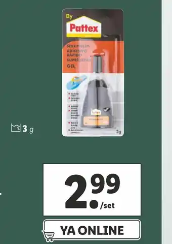 Lidl Pattex 3 g oferta