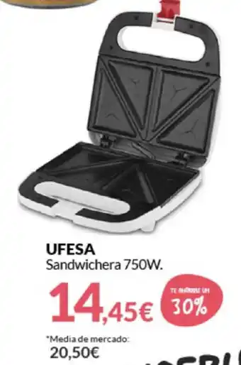 PrimaPrix Ufesa Sandwichera 750W oferta