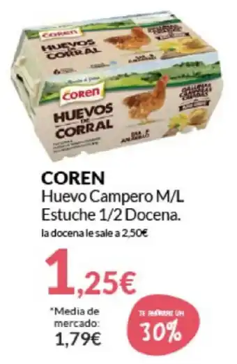 PrimaPrix Coren Huevo Campero M/L Estuche 1/2 Docena oferta