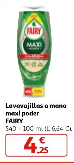 Alcampo Lavavajillas a mano maxi poder FAIRY oferta