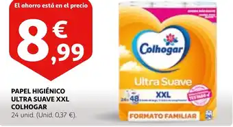 Alcampo PAPEL HIGIÉNICO ULTRA SUAVE XXL COLHOGAR oferta