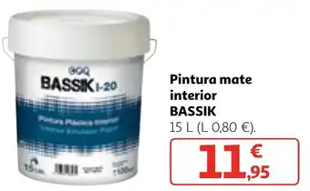 Alcampo Pintura mate interior BASSIK oferta