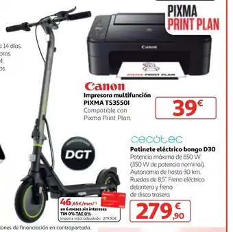 Alcampo Patinete eléctrico bongo D30 oferta