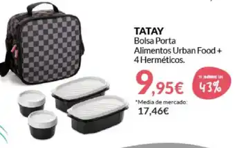 PrimaPrix Tatay Bolsa Porta Alimentos Urban Food+ 4 Herméticos oferta