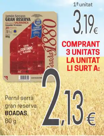 SPAR Boadas Pernil serrá gran reserva 80g oferta