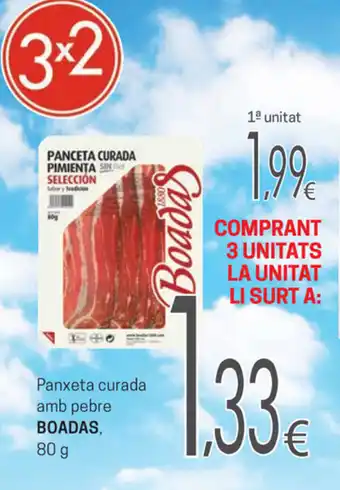 Boadas Panxeta curada amb pebre 80g