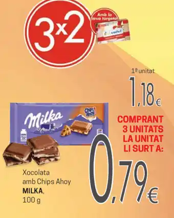 SPAR Milka Xocolata amb Chips Ahoy 100g oferta