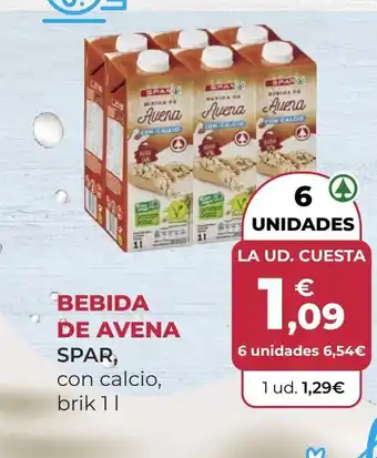 SPAR Gran Canaria BEBIDA DE AVENA oferta