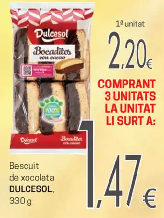 SPAR Dulcesol Bescuit de xocolata 330g oferta