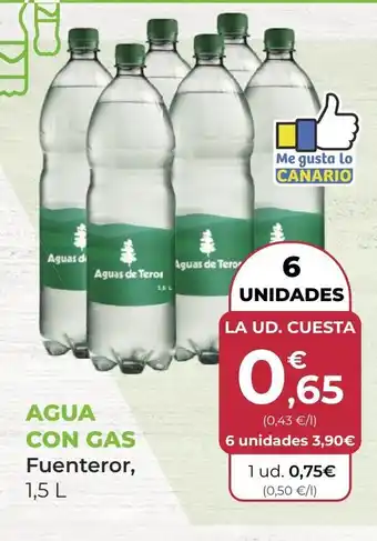 AGUA CON GAS