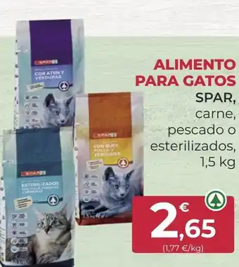 SPAR Gran Canaria ALIMENTO PARA GATOS oferta