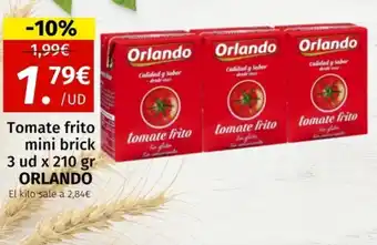 Maskom Supermercados Tomate frito mini brick 3 ud x 210 gr ORLANDO oferta