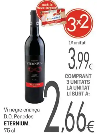 SPAR Eternium Vi negre crianca D.O Penedés 75cl oferta