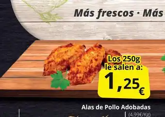 Supermercados MAS Alas de Pollo Adobadas oferta