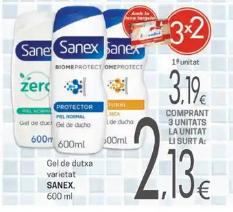 SPAR Sanex Gel de dutxa 600ml oferta