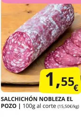 Supermercados MAS SALCHICHÓN NOBLEZA EL POZO oferta