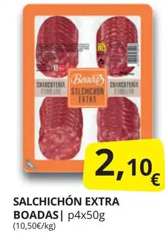 Supermercados MAS SALCHICHÓN EXTRA BOADAS oferta