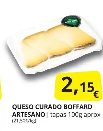 Supermercados MAS QUESO CURADO BOFFARD ARTESANO oferta