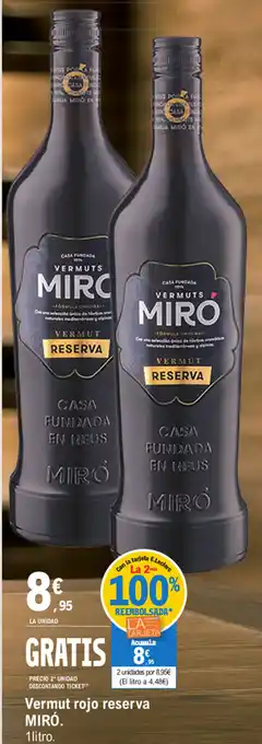 E.Leclerc Miró Vermut rojo reserva oferta