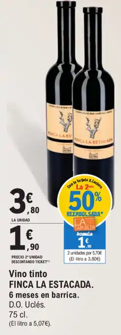E.Leclerc Finca La Estacada Vino tinto 75cl oferta