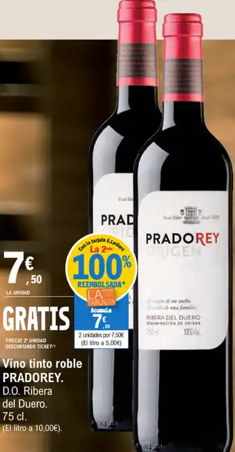 E.Leclerc Pradorey Vino tinto roble 75cl oferta