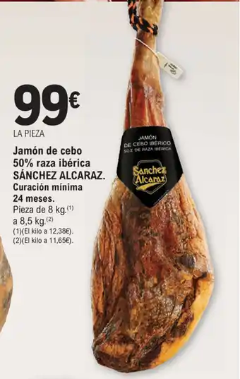 E.Leclerc Sánchez Alcaraz Jamón de cebo 50% raza oferta