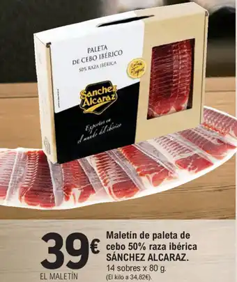 E.Leclerc Sánchez Alcaraz Maletin de paleta de cebo 50% raza ibérica oferta